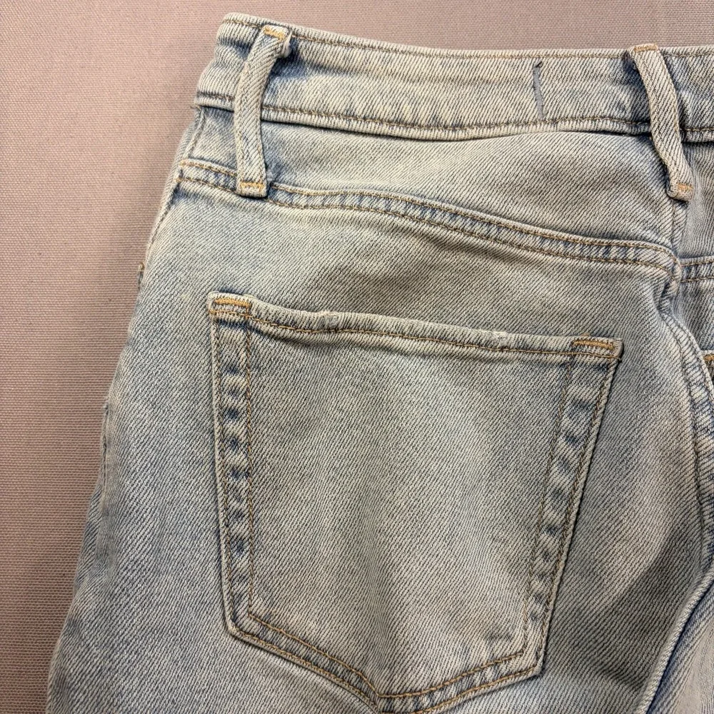 Hollister Ultra High Rise Dad Jeans 26 Plaid Patch Distressed Wide Leg Boho